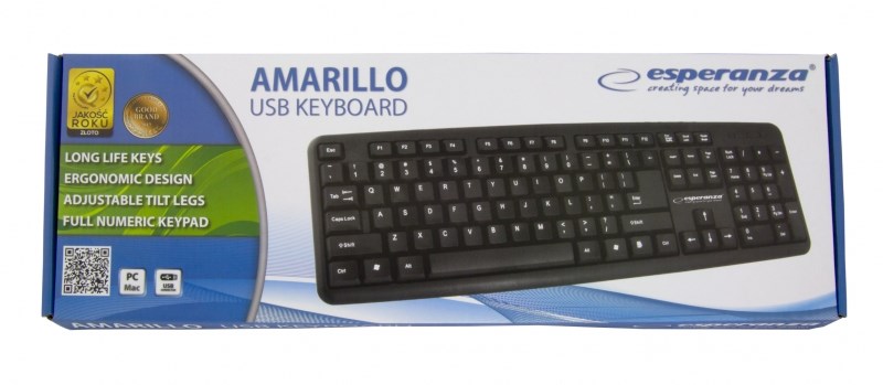 Tipkovnica ESPERANZA EK134 (USB) crna – internacionalna non HR tipkovnica-3