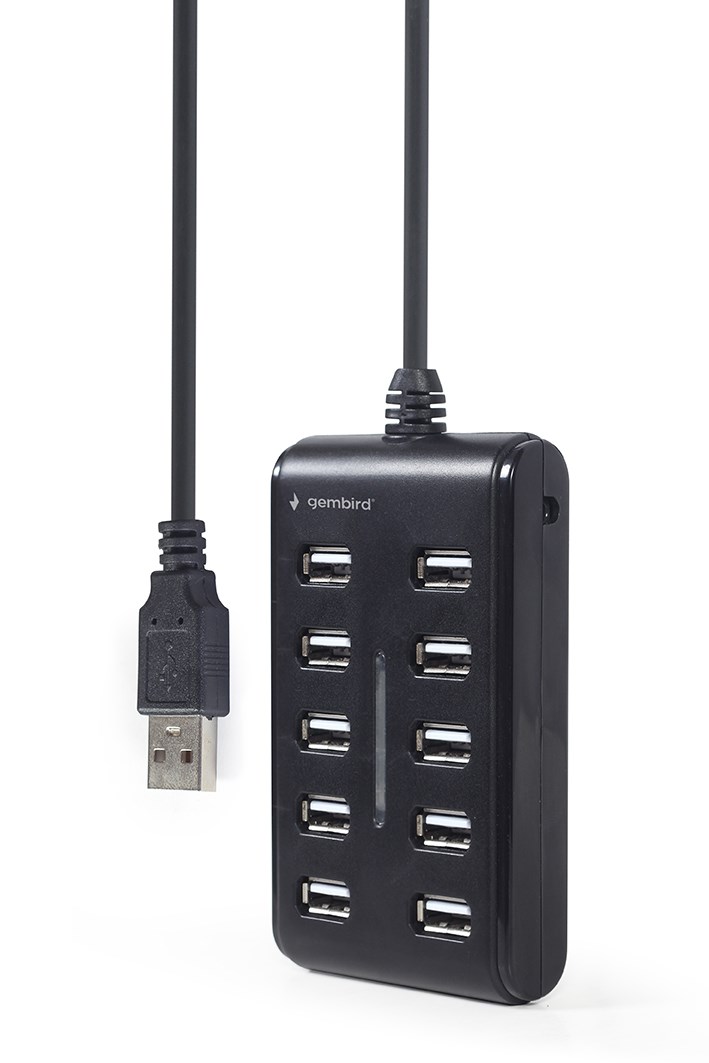 USB hub GEMBIRD UHB-U2P10P-01 (10-port USB 2.0) crni-3