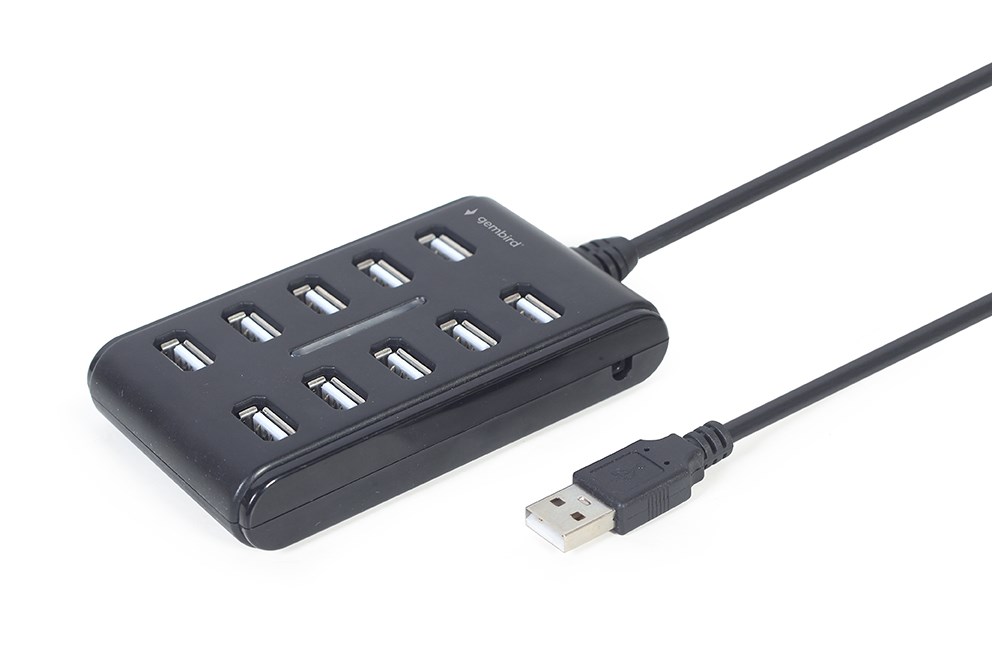 USB hub GEMBIRD UHB-U2P10P-01 (10-port USB 2.0) crni-1