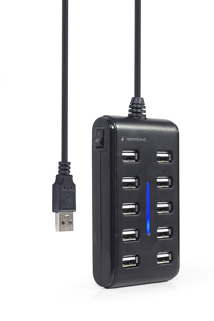 USB hub GEMBIRD UHB-U2P10P-01 (10-port USB 2.0) crni-2