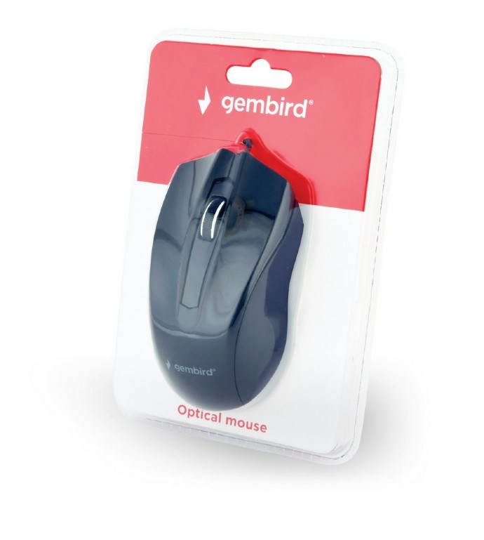 Miš GEMBIRD MUS-3B-01 (optički, ambidexter, USB Type-A, 1000 DPI)-1