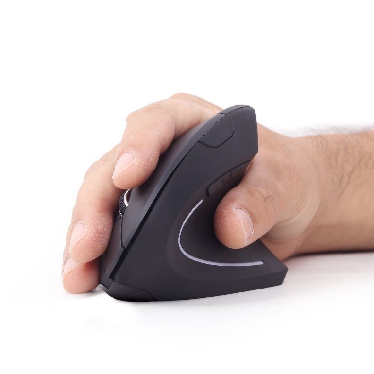 Miš GEMBIRD MUSW-ERGO-01 (ergonomski, RF bežični, optički, 1600 dpi, crni)-5