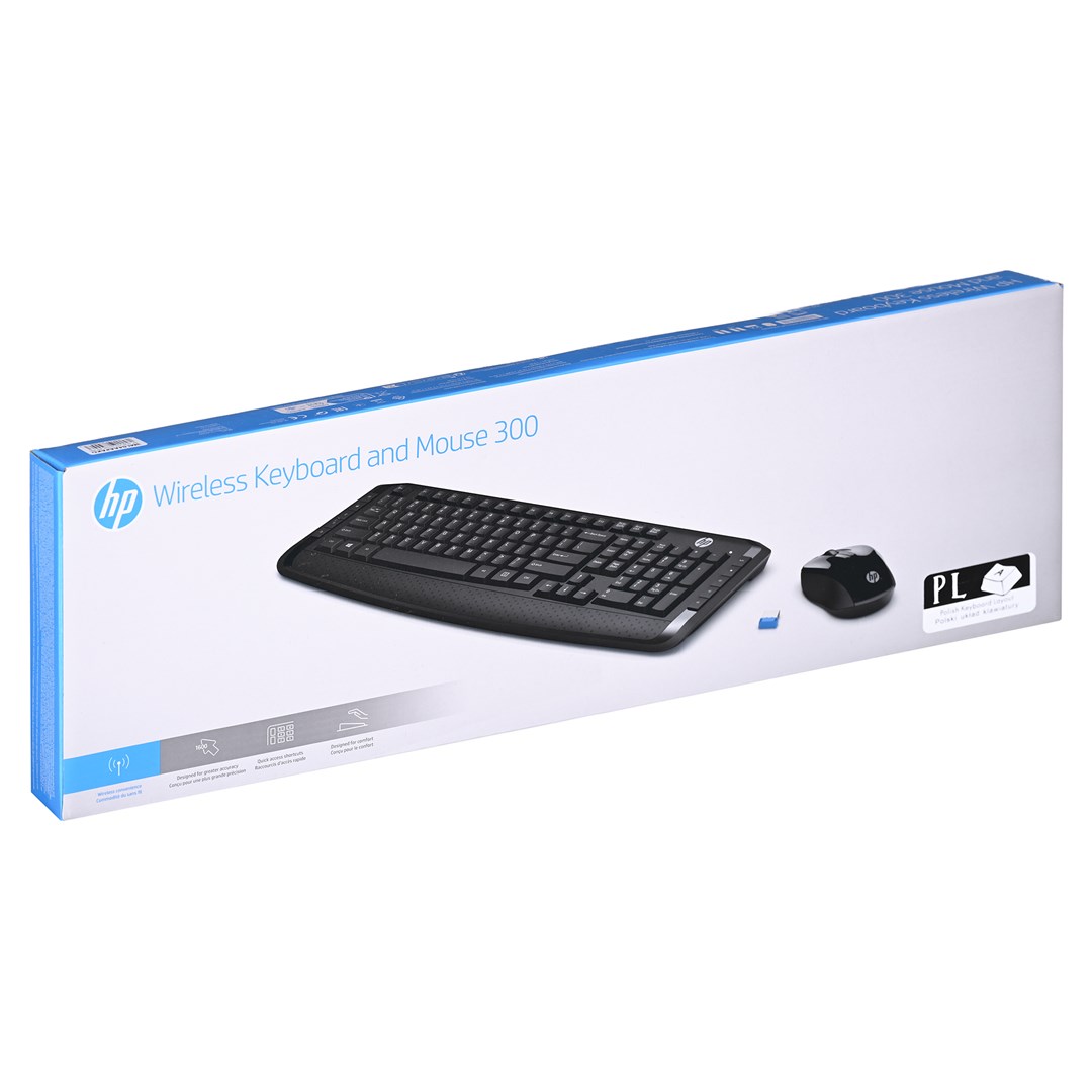 Bežični set tipkovnica i miš HP 300 (crna)-8
