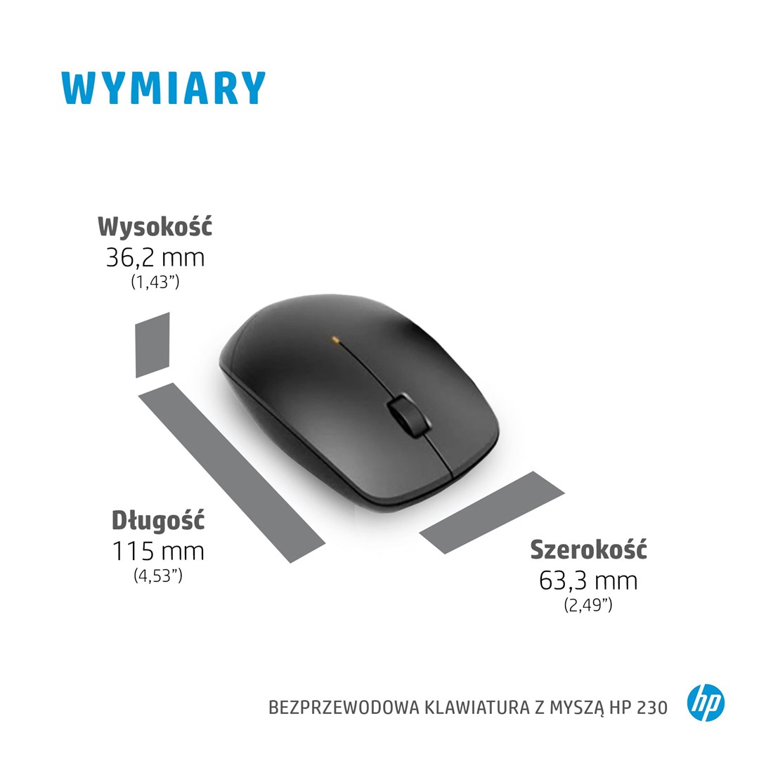 HP 230 Wireless Mouse and Keyboard Combo – internacionalna non HR tipkovnica-1