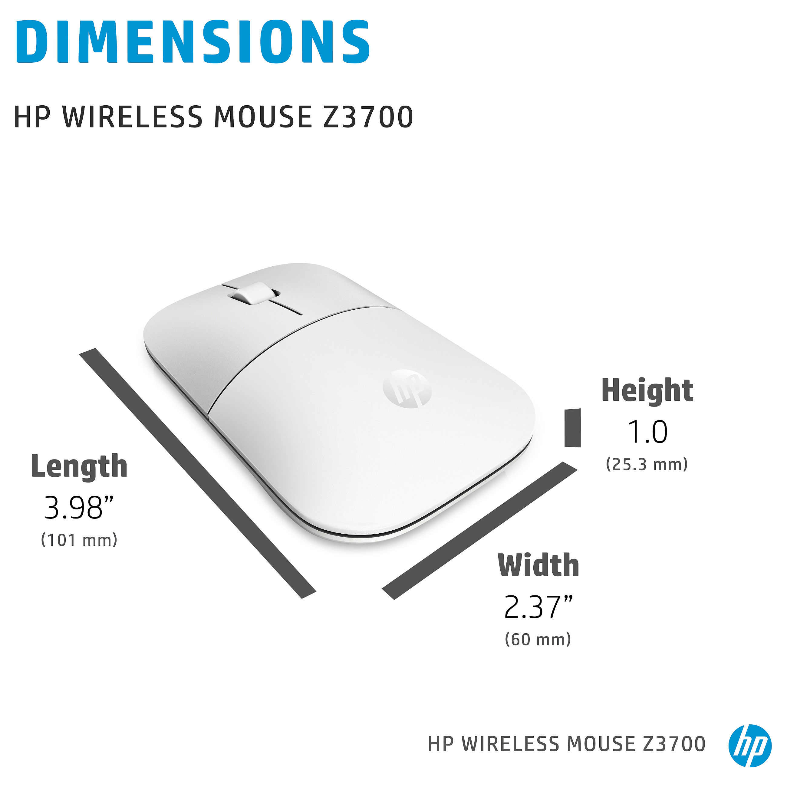 Miš HP Z3700 (bežični, 1200 DPI, optički, 2 gumba)-6