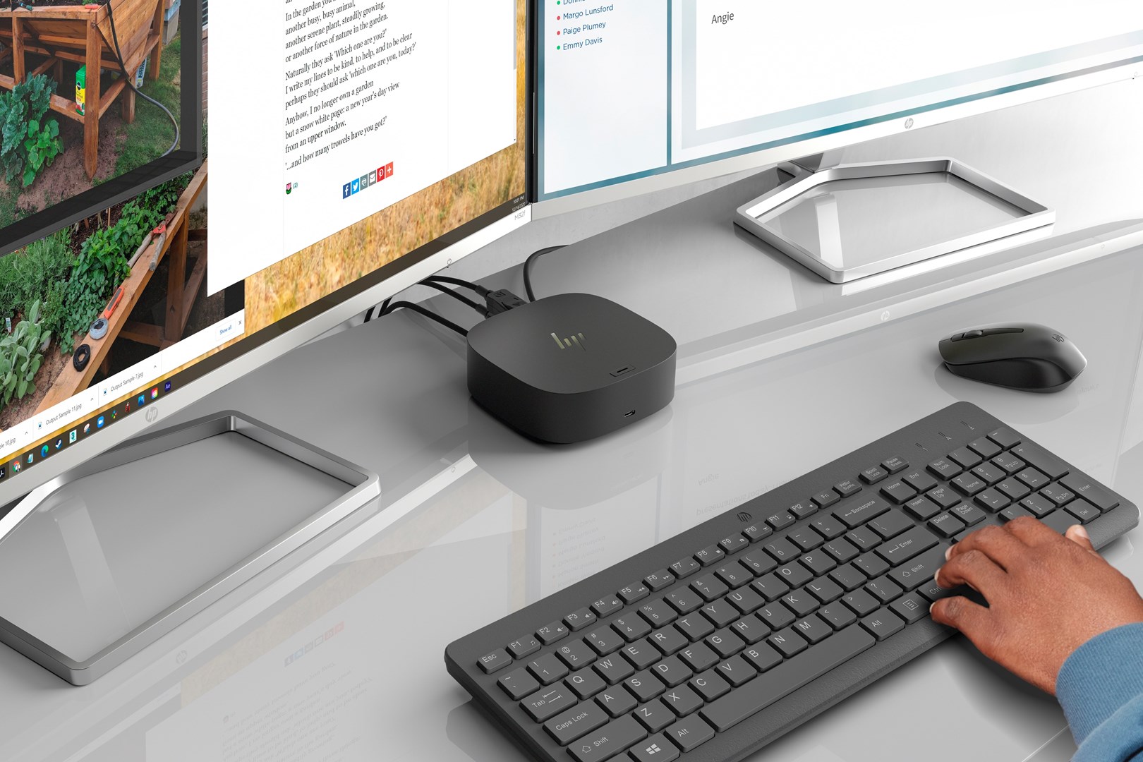 Bežični miš HP 930 Creator, srebrna boja-11
