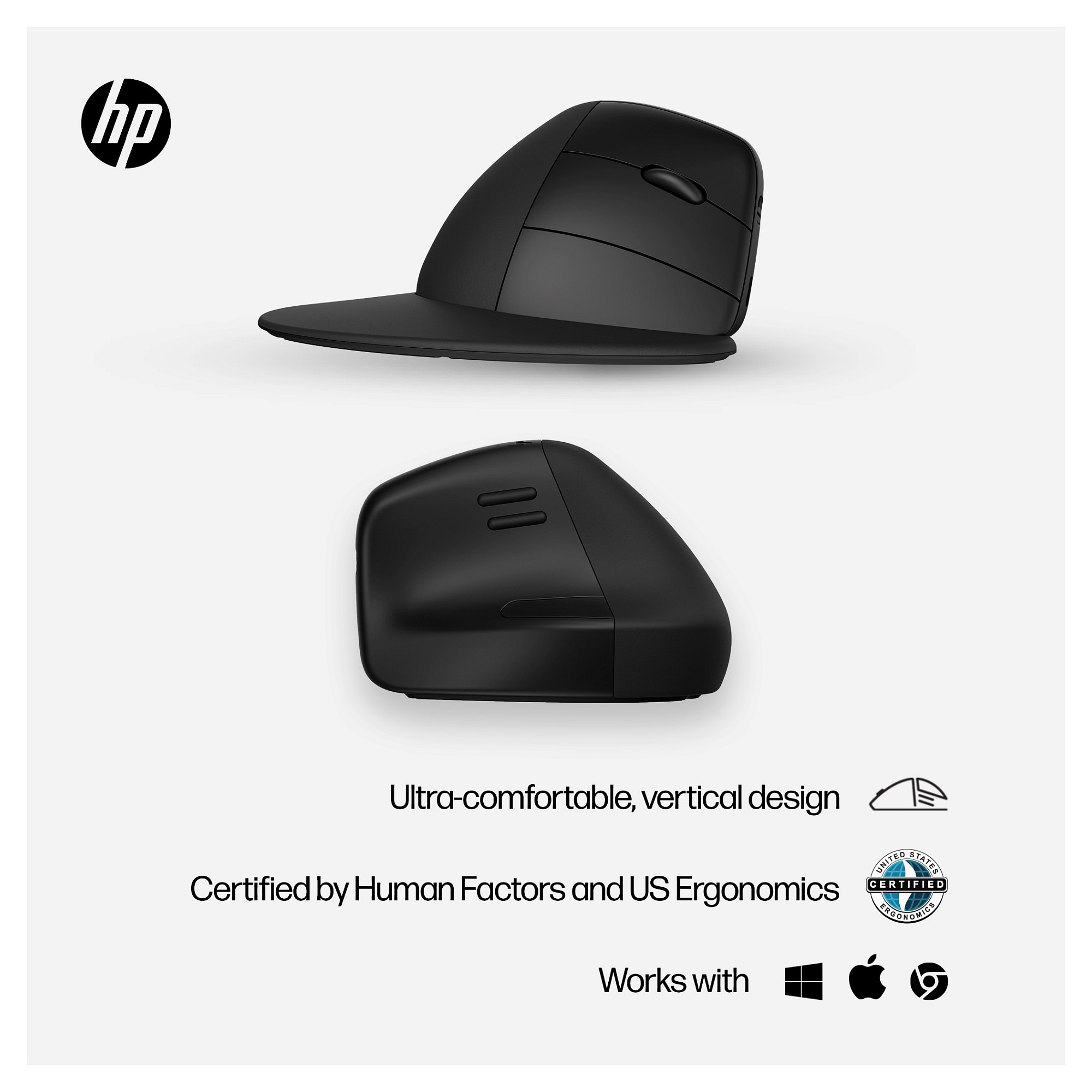 Miš HP 920 Ergonomic bežični Mouse crna boja-13
