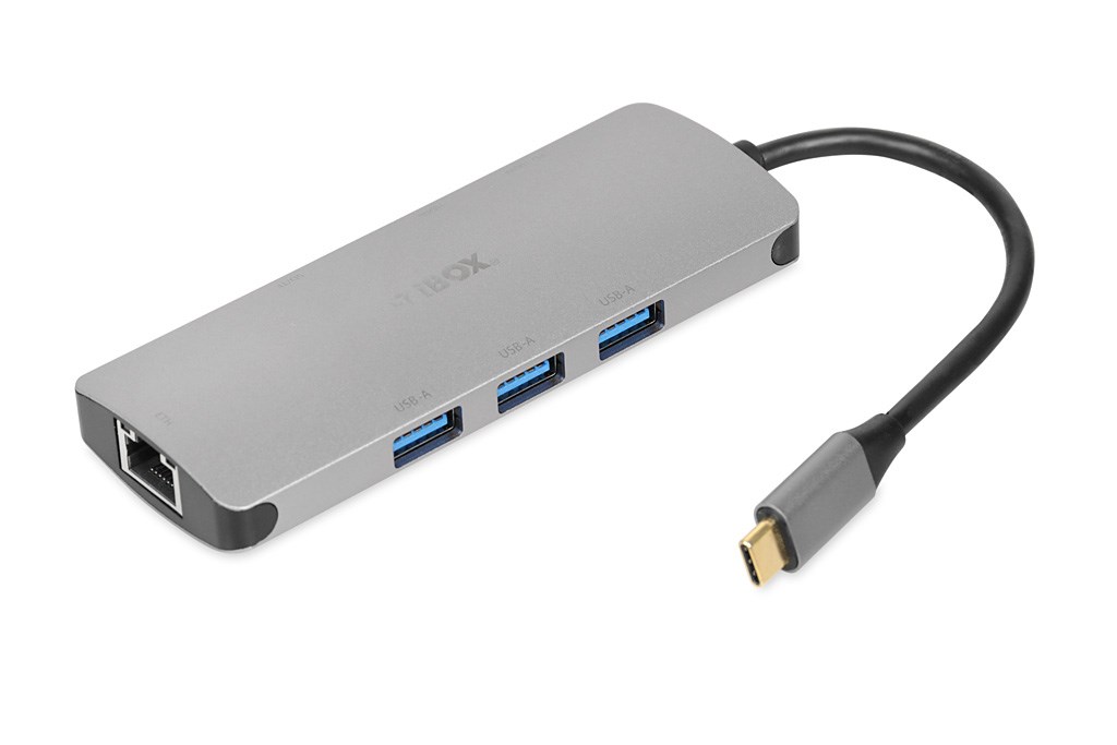 Hub USB IBOX IUH3RJ4K (USB3.2, LAN, HDMI, 4K, PD100W)-5