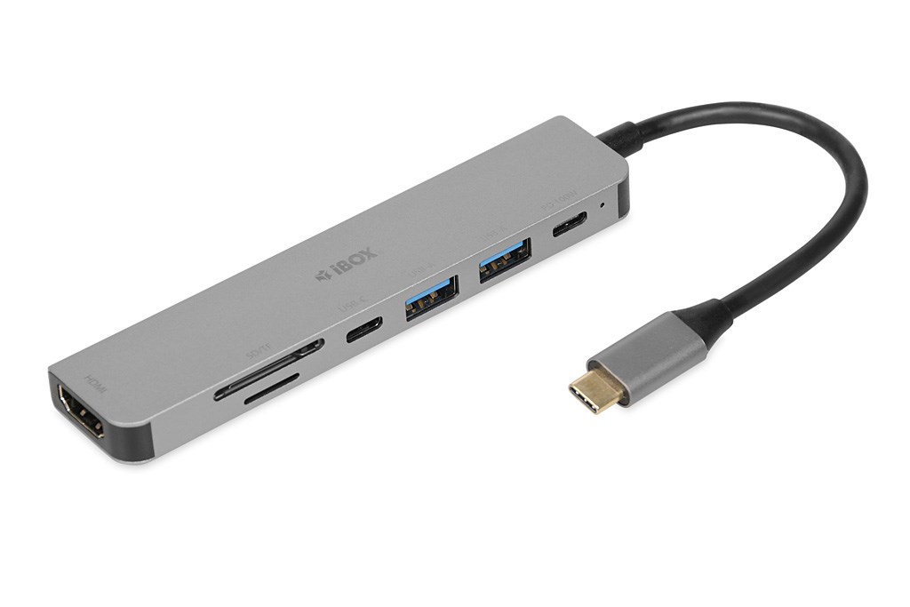USB priključak IBOX IUH3SL4K (USB 3.2, slim, HDMI, 4K, PD 100W)-3