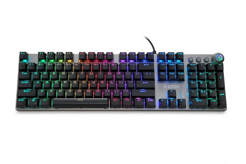 Tipkovnica iBox Aurora K-4 (USB, QWERTY) crna – internacionalna non HR tipkovnica