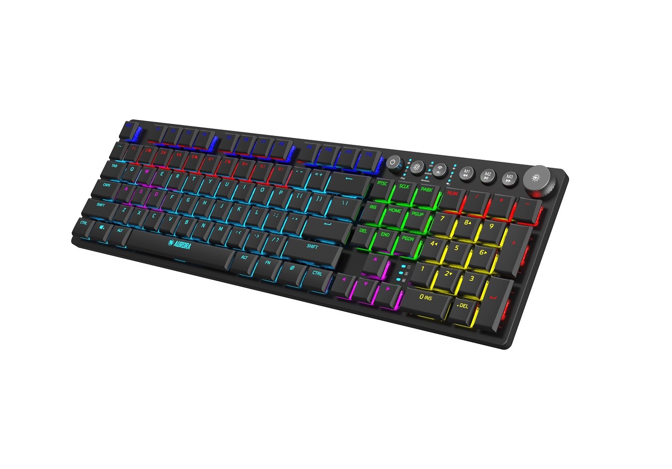 Tipkovnica iBox AURORA K-6 (RF Wireless + Bluetooth, QWERTY, engleska) crna – internacionalna non HR tipkovnica-2