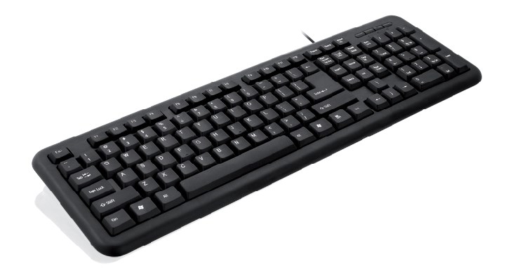 Tipkovnica iBox OFFICE KIT II (s mišem, USB, QWERTY, engleski crna) – internacionalna non HR tipkovnica-1