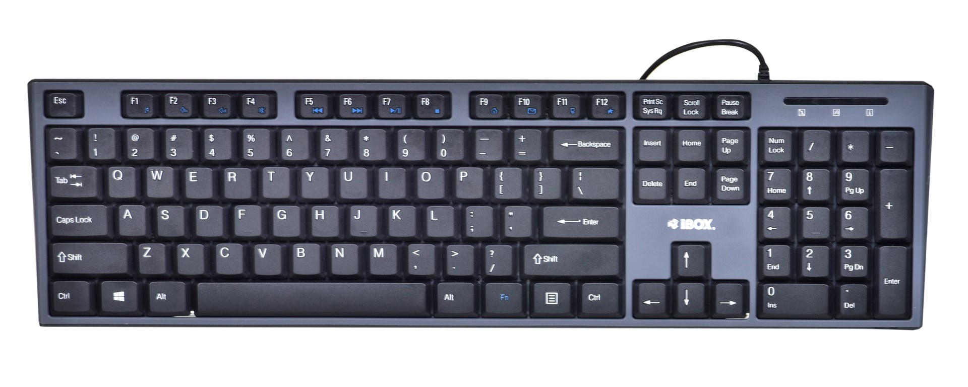 Set tipkovnice i miša IBOX IKMS606 (USB 2.0, (US) crni, optički, 800 DPI) – internacionalna non HR tipkovnica-1