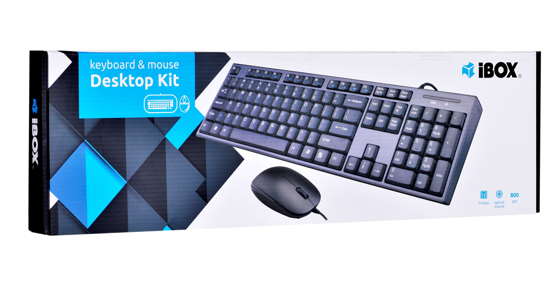 Set tipkovnice i miša IBOX IKMS606 (USB 2.0, (US) crni, optički, 800 DPI) – internacionalna non HR tipkovnica-6