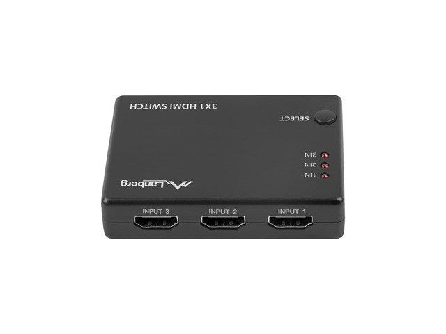 Video preklopnik Lanberg 3X HDMI + MICRO USB PORT-0