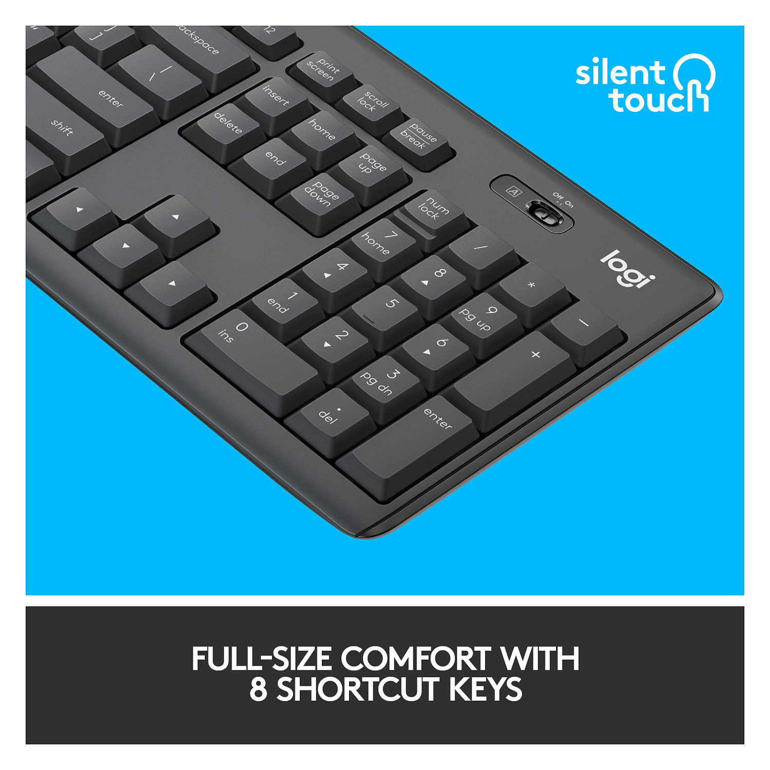Logitech MK295 Silent Wireless Combo – internacionalna non HR tipkovnica-16
