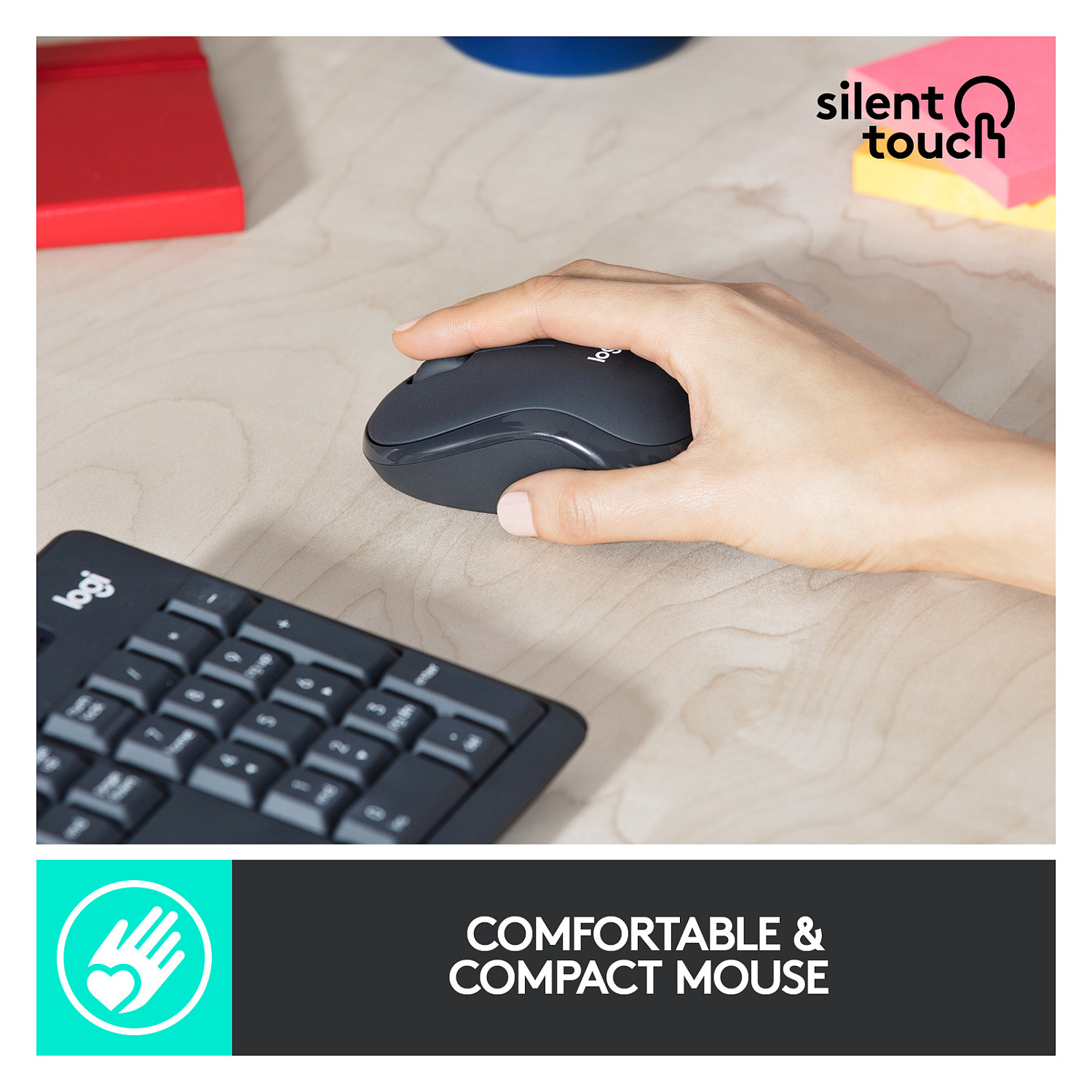 Logitech MK295 Silent Wireless Combo – internacionalna non HR tipkovnica-17
