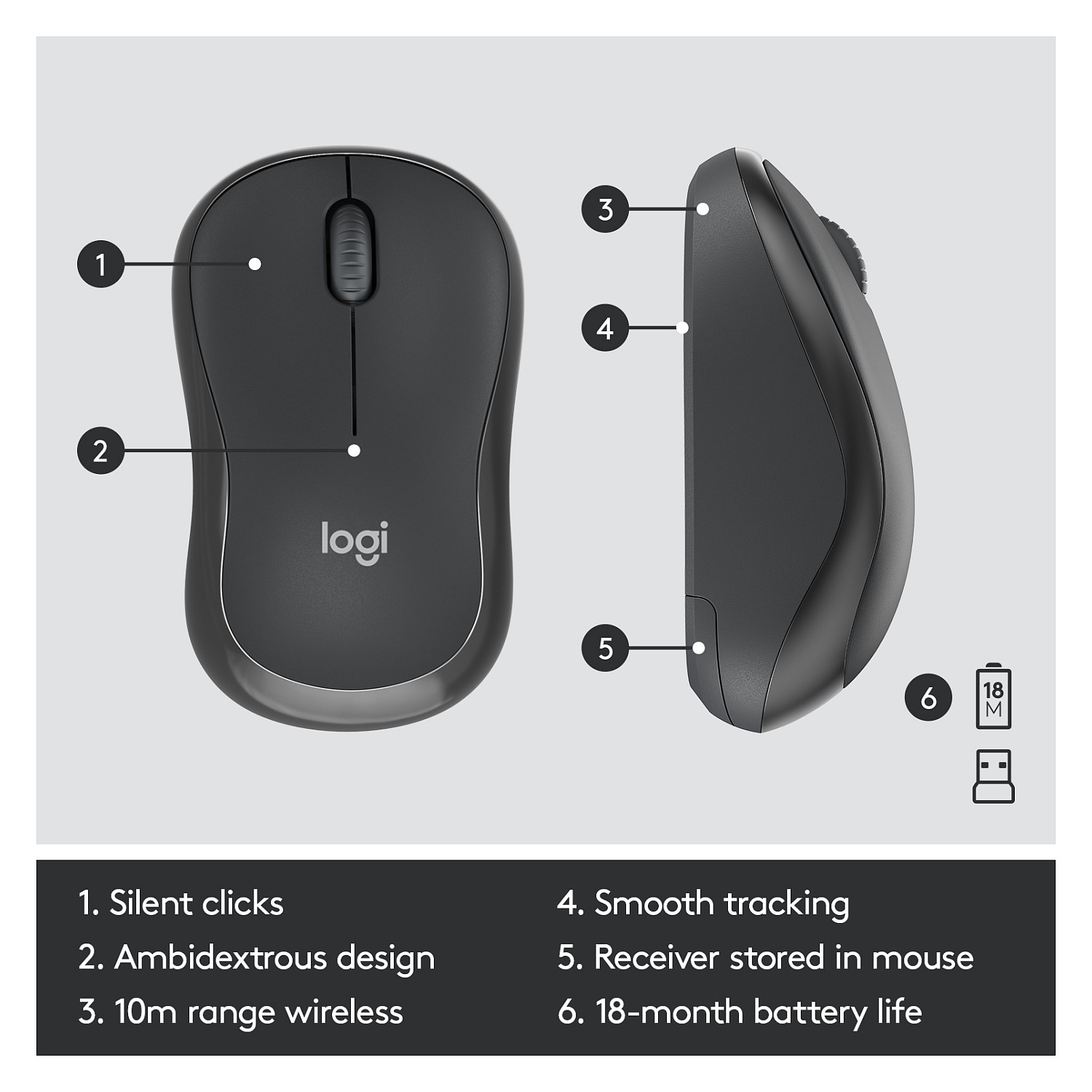 Logitech MK295 Silent Wireless Combo – internacionalna non HR tipkovnica-20