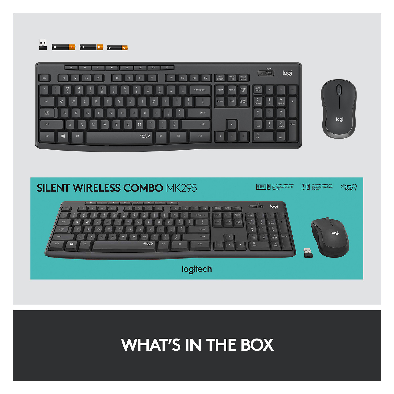 Logitech MK295 Silent Wireless Combo – internacionalna non HR tipkovnica-22