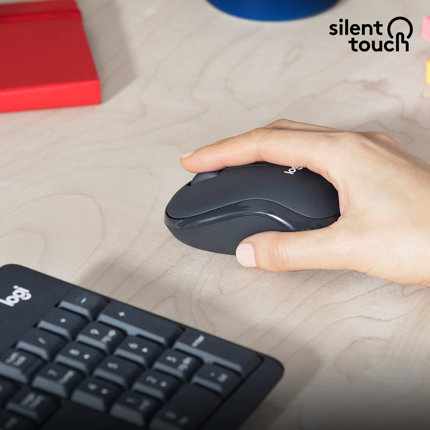 Logitech MK295 Silent Wireless Combo – internacionalna non HR tipkovnica-10