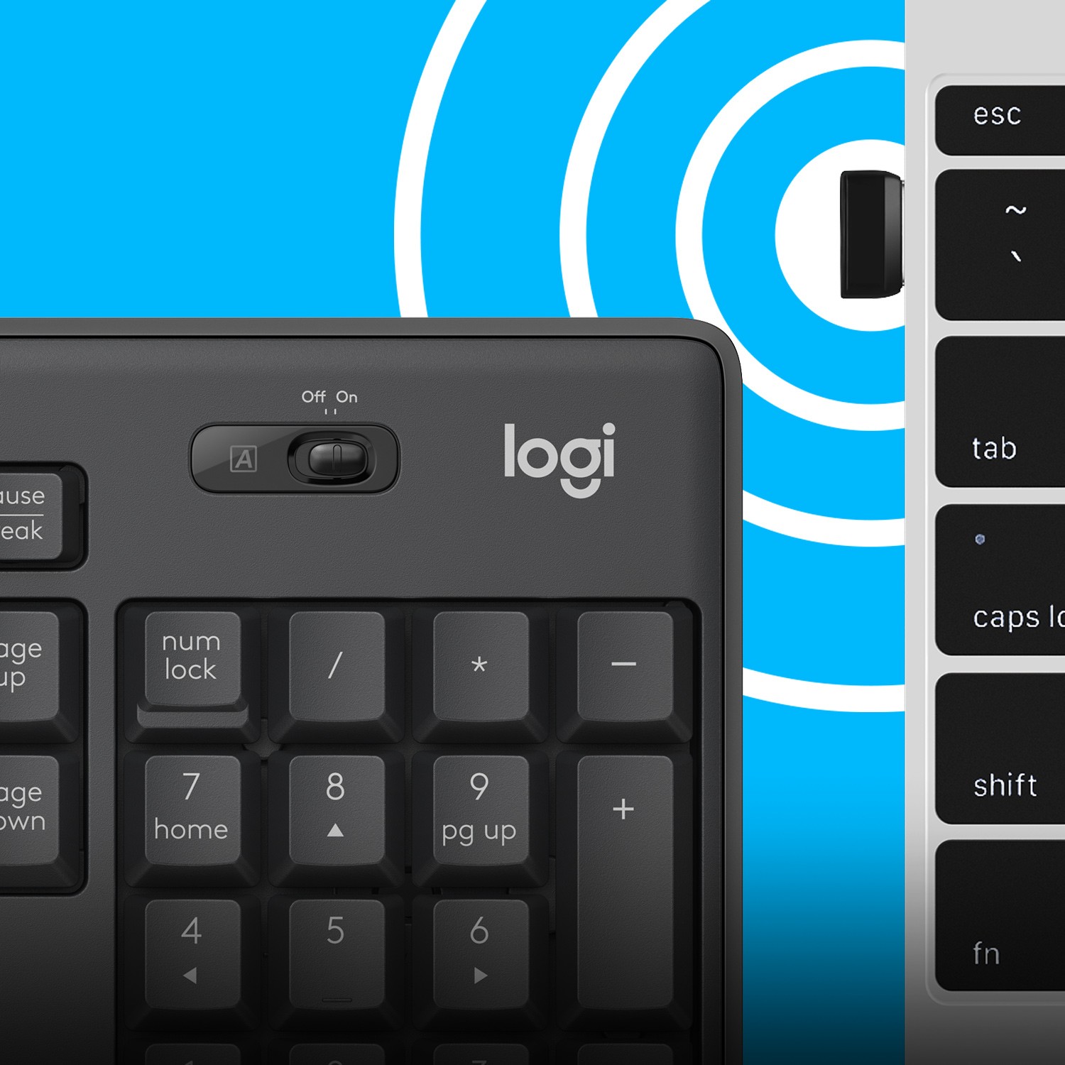 Logitech MK295 Silent Wireless Combo – internacionalna non HR tipkovnica-11