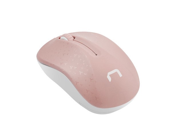 Miš NATEC Toucan Pink & White (1600 dpi, rozi bijeli, bežični)