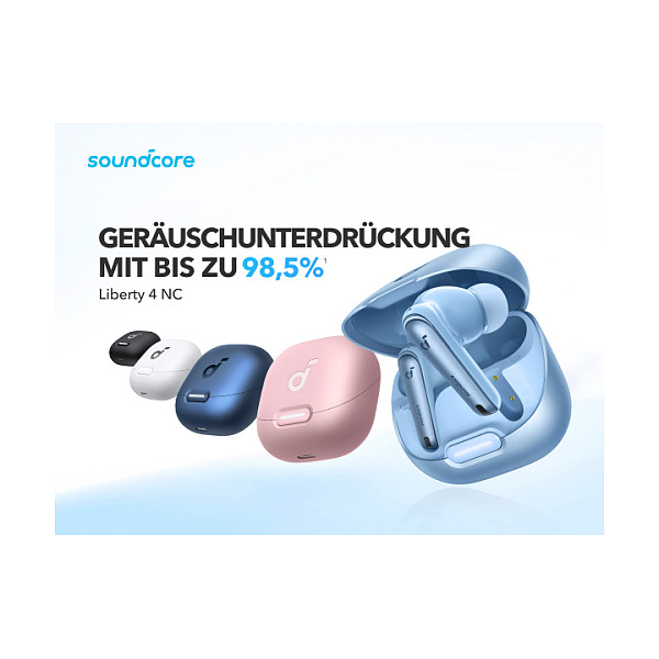 Slušalice ANKER Soundcore Liberty 4 NC, in-ear, bežične, Bluetooth, ANC, bijele-14