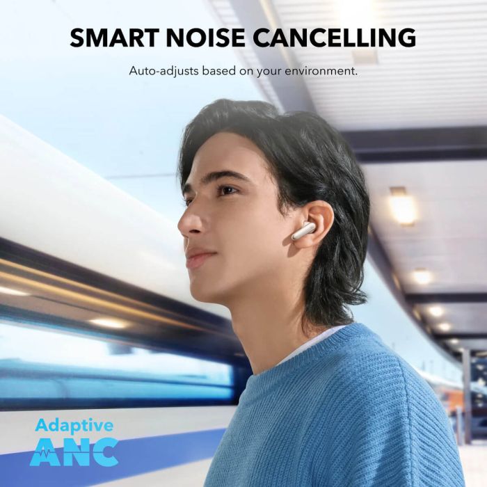 Slušalice ANKER Soundcore P40i bež-6