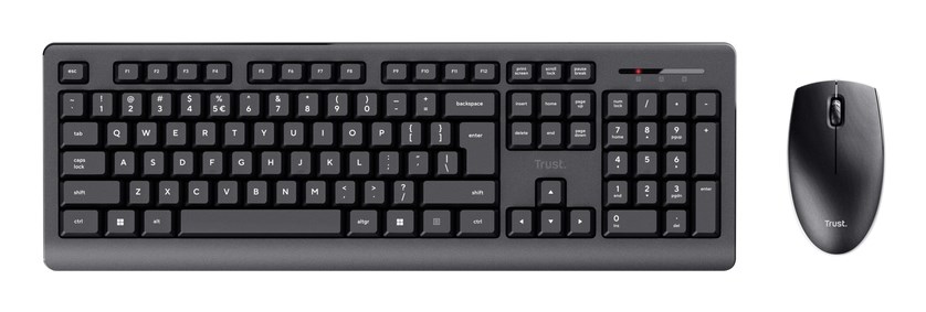 Tipkovnica TRUST Primo s mišem uključenim RF bežična QWERTY US engleski crna – internacionalna non HR tipkovnica-3