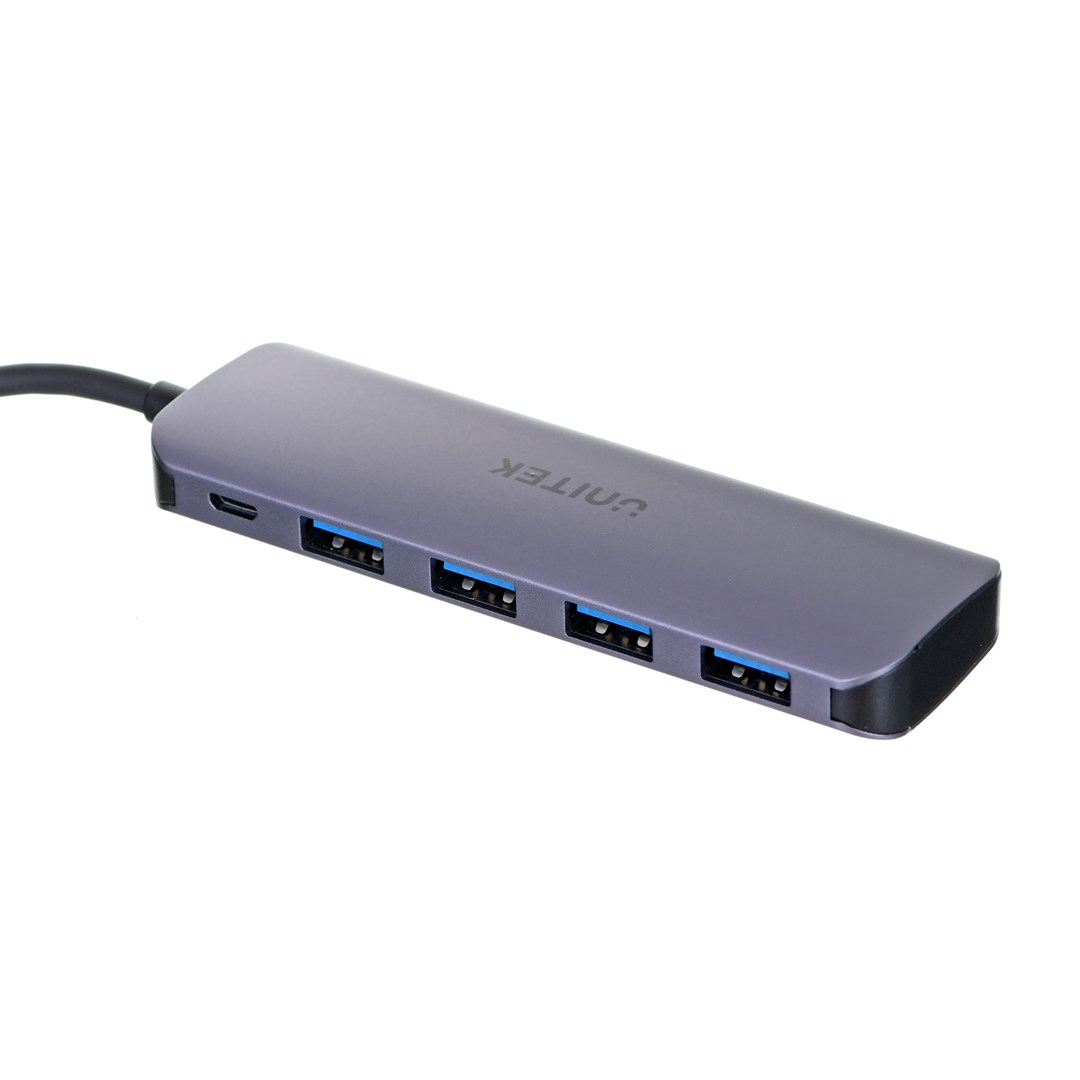Hub za sučelje UNITEK H1107A (USB 3.2 Gen 1 Type-A, 5000 Mbit/s sivi)-1