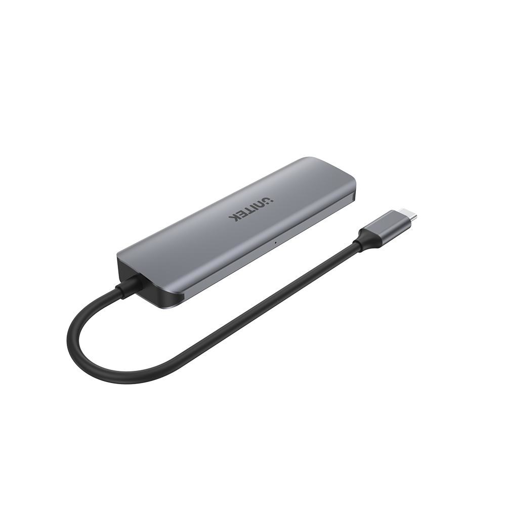 Hub za sučelje UNITEK H1107A (USB 3.2 Gen 1 Type-A, 5000 Mbit/s sivi)-3