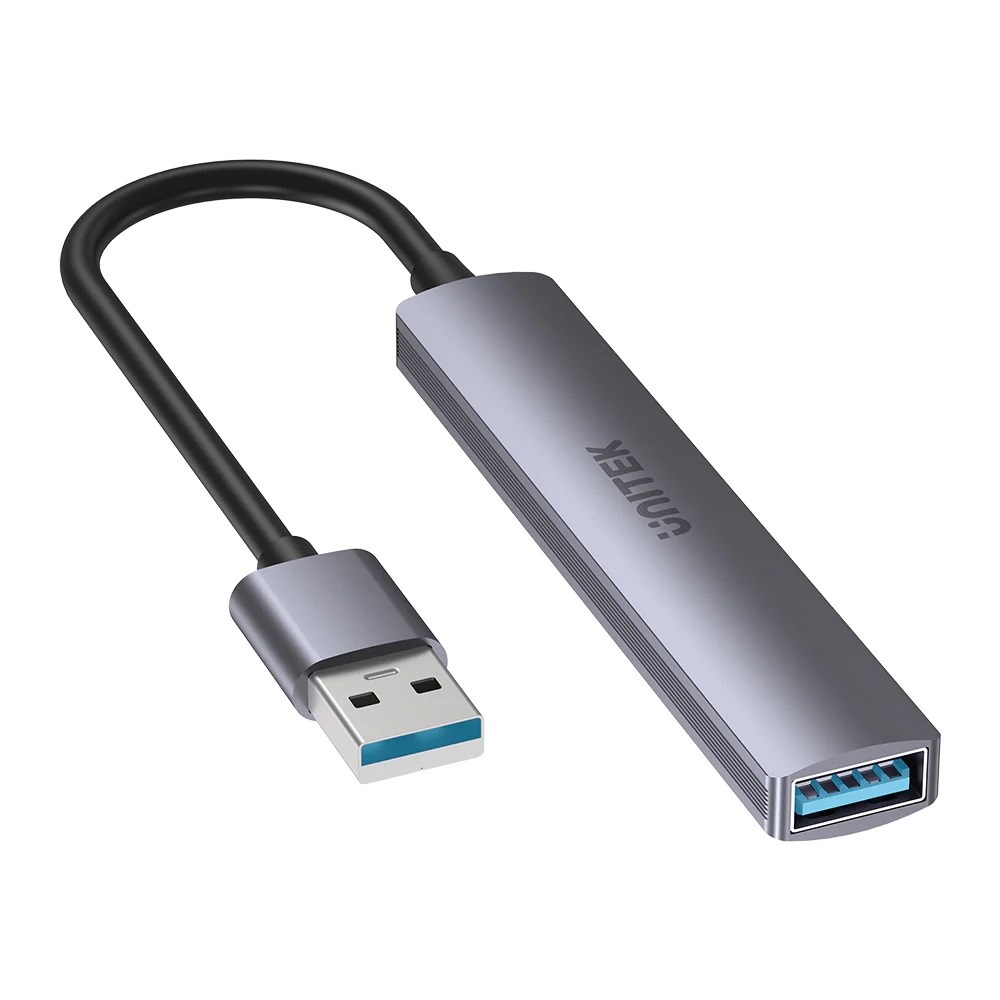 HUB UNITEK USB-A 1XUSB-A 5 GBPS, 3XUSB-A 2.0 ALU-1