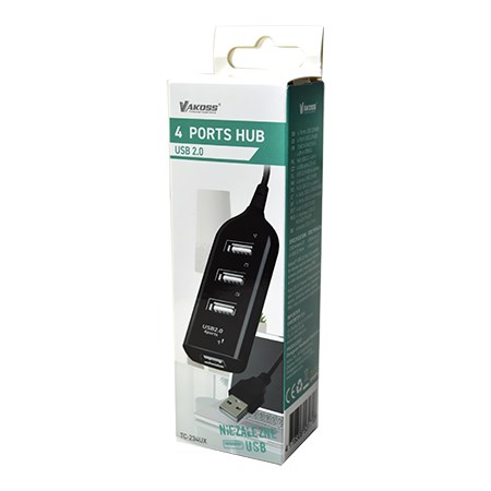 Hub Vakoss TC-234UX USB 2.0 Crna boja-2