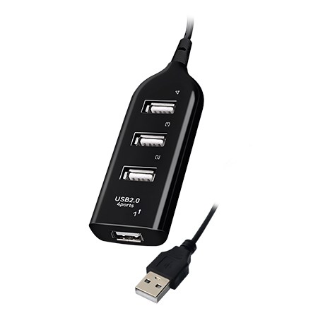 Hub Vakoss TC-234UX USB 2.0 Crna boja-0