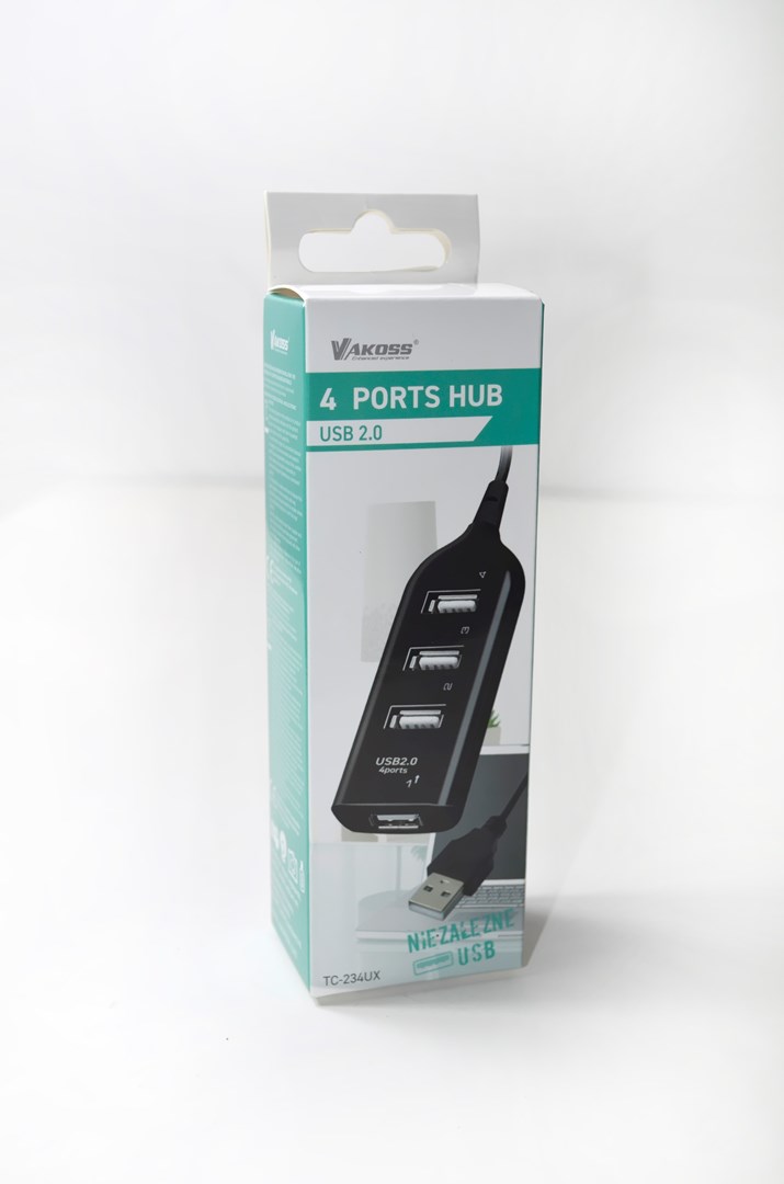 Hub Vakoss TC-234UX USB 2.0 Crna boja-3