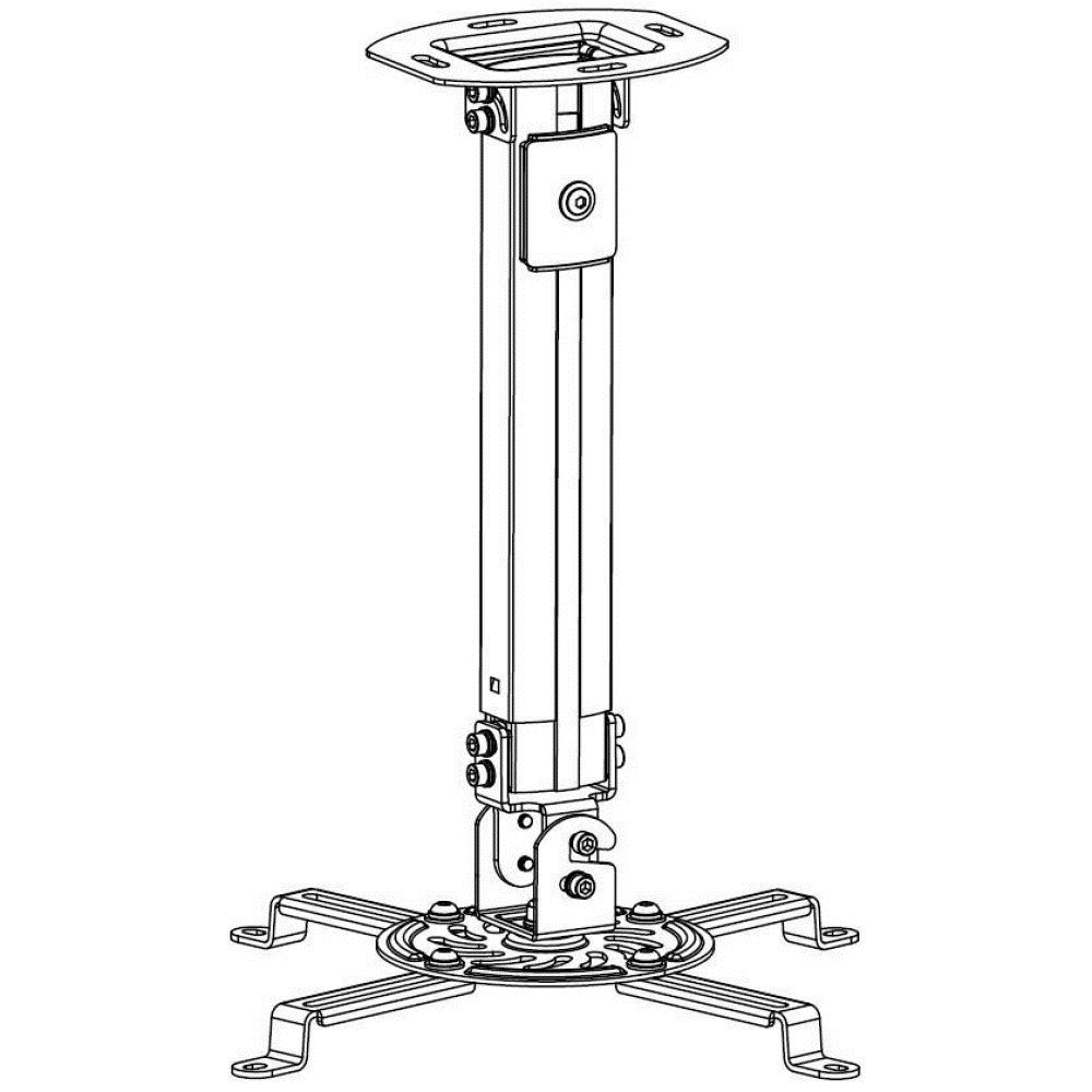 TECHLY produžetak za stropnu nosač za projektor 545-900 mm srebrni ICA-PM 18M-3