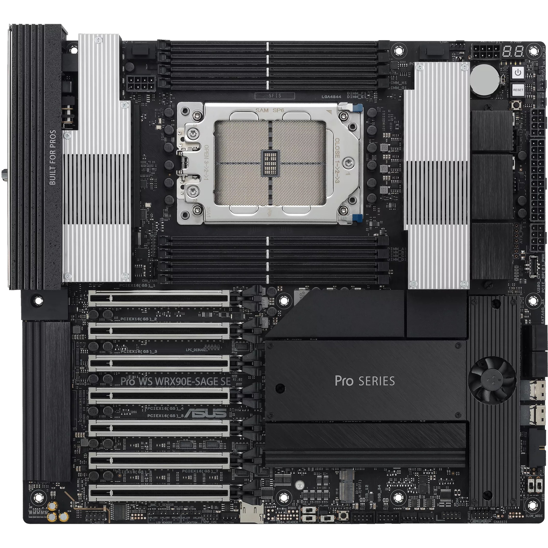 Motherboard ASUS PRO WS WRX90E-SAGE SE SSI EEB AST2600 Socket sTR5 AMD WRX90-7