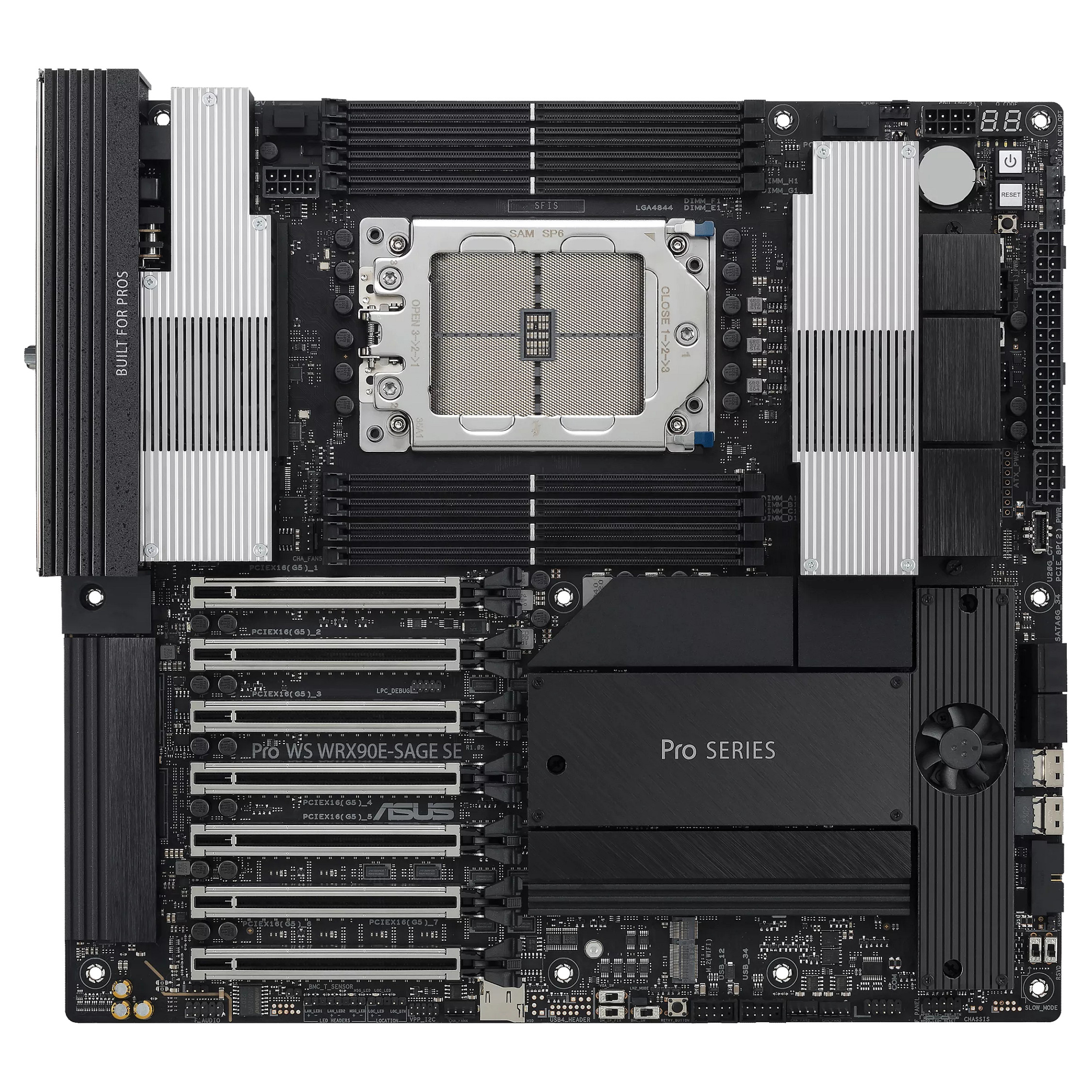 Motherboard ASUS PRO WS WRX90E-SAGE SE SSI EEB AST2600 Socket sTR5 AMD WRX90-8