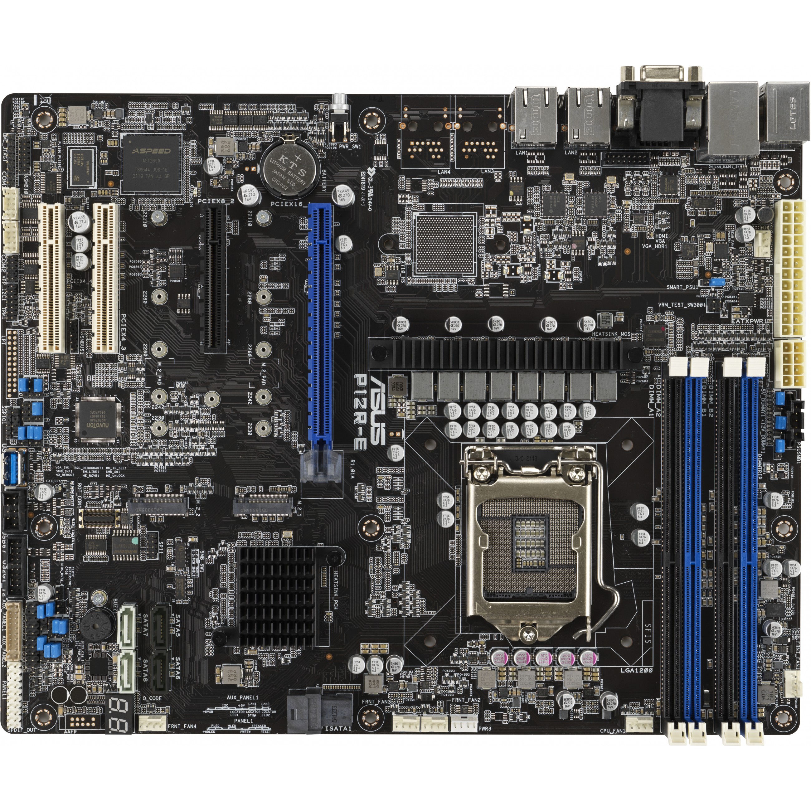 Matična ploča ASUS P12R-E (ATX, LGA1200 Socket, Intel C256 Chipset)
