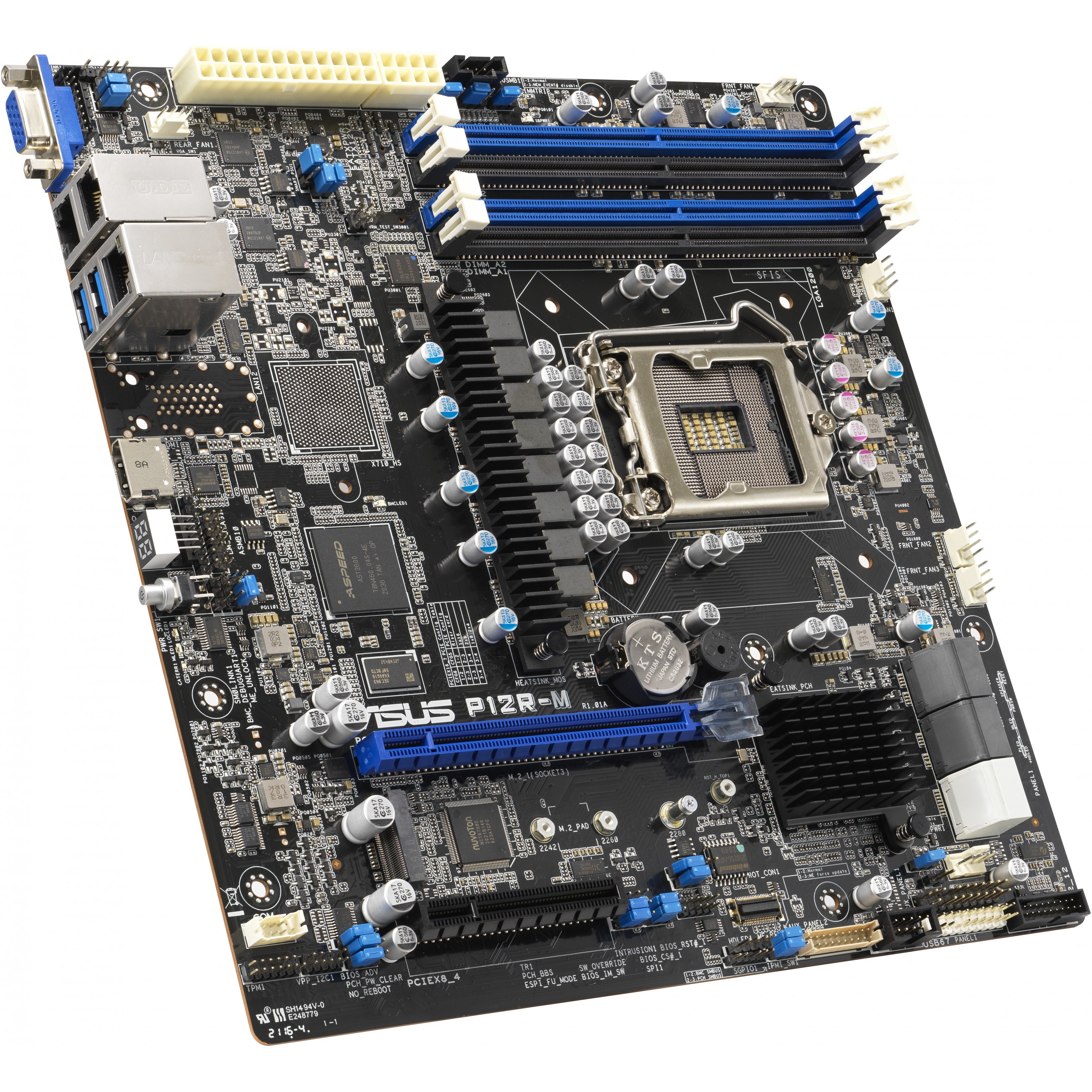 Matična ploča ASUS P12R-M (micro ATX, LGA1200 Socket, C252)-1
