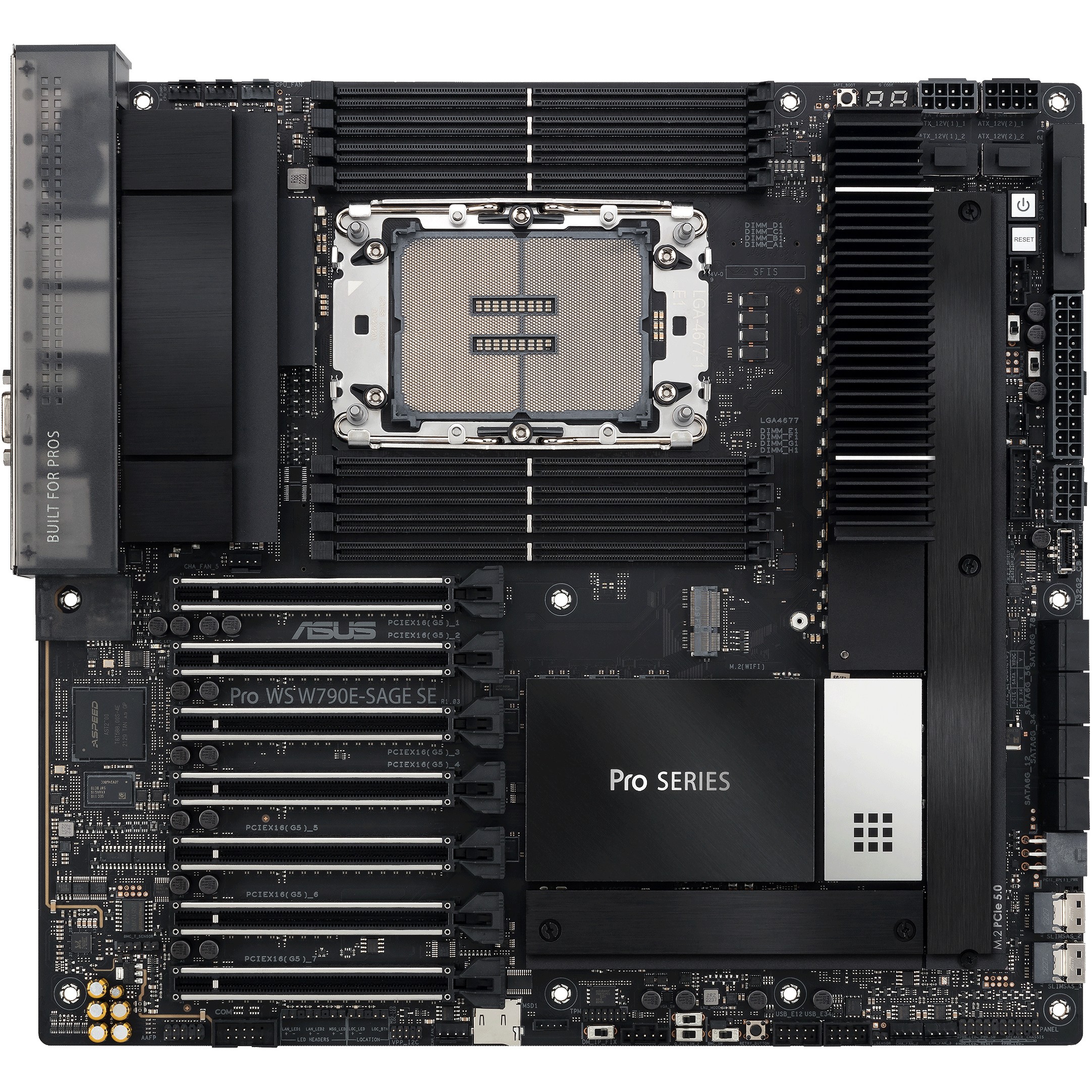 Matična ploča ASUS Pro WS W790E-SAGE SE (E-ATX, Socket Intel 4677, Intel W790)-1