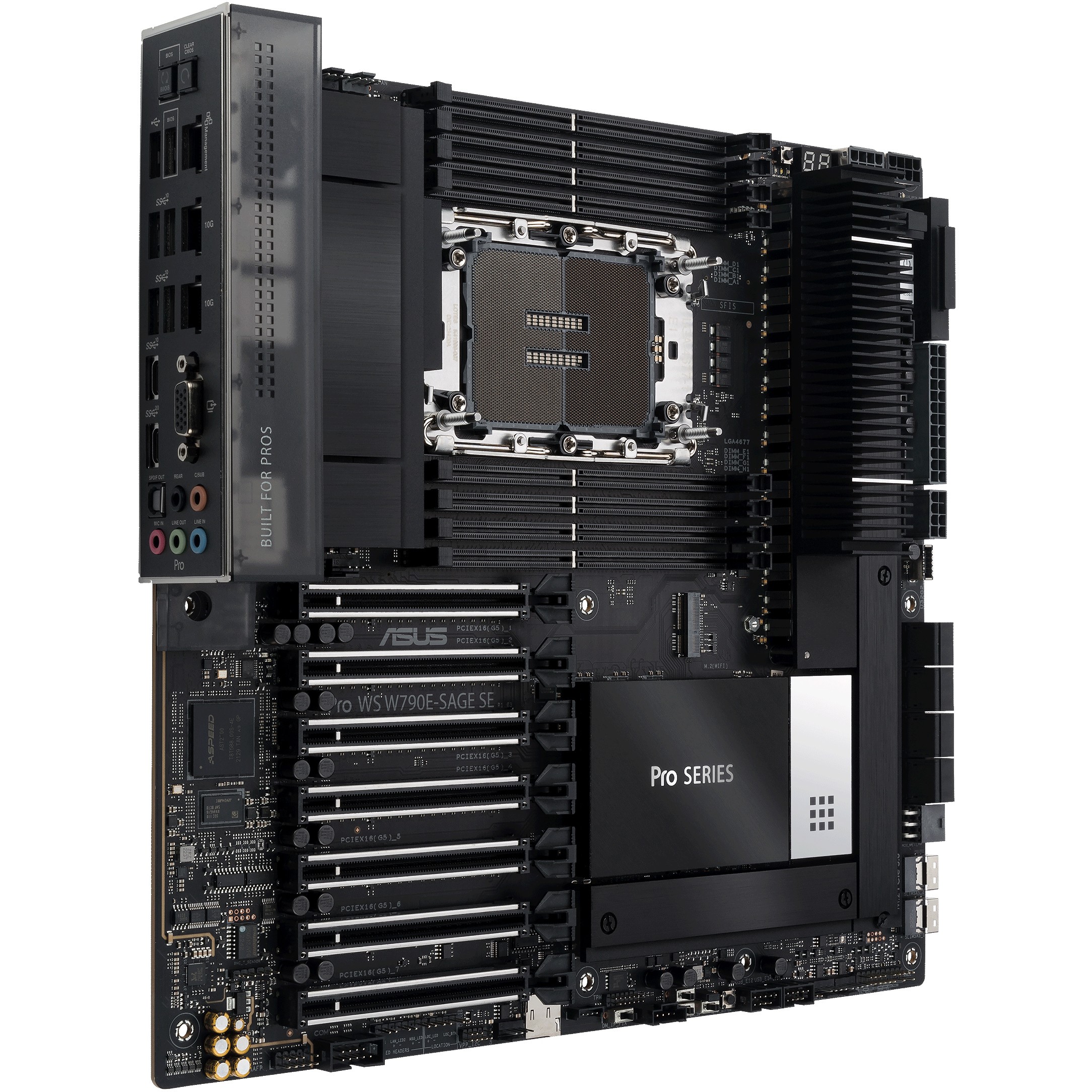 Matična ploča ASUS Pro WS W790E-SAGE SE (E-ATX, Socket Intel 4677, Intel W790)-6
