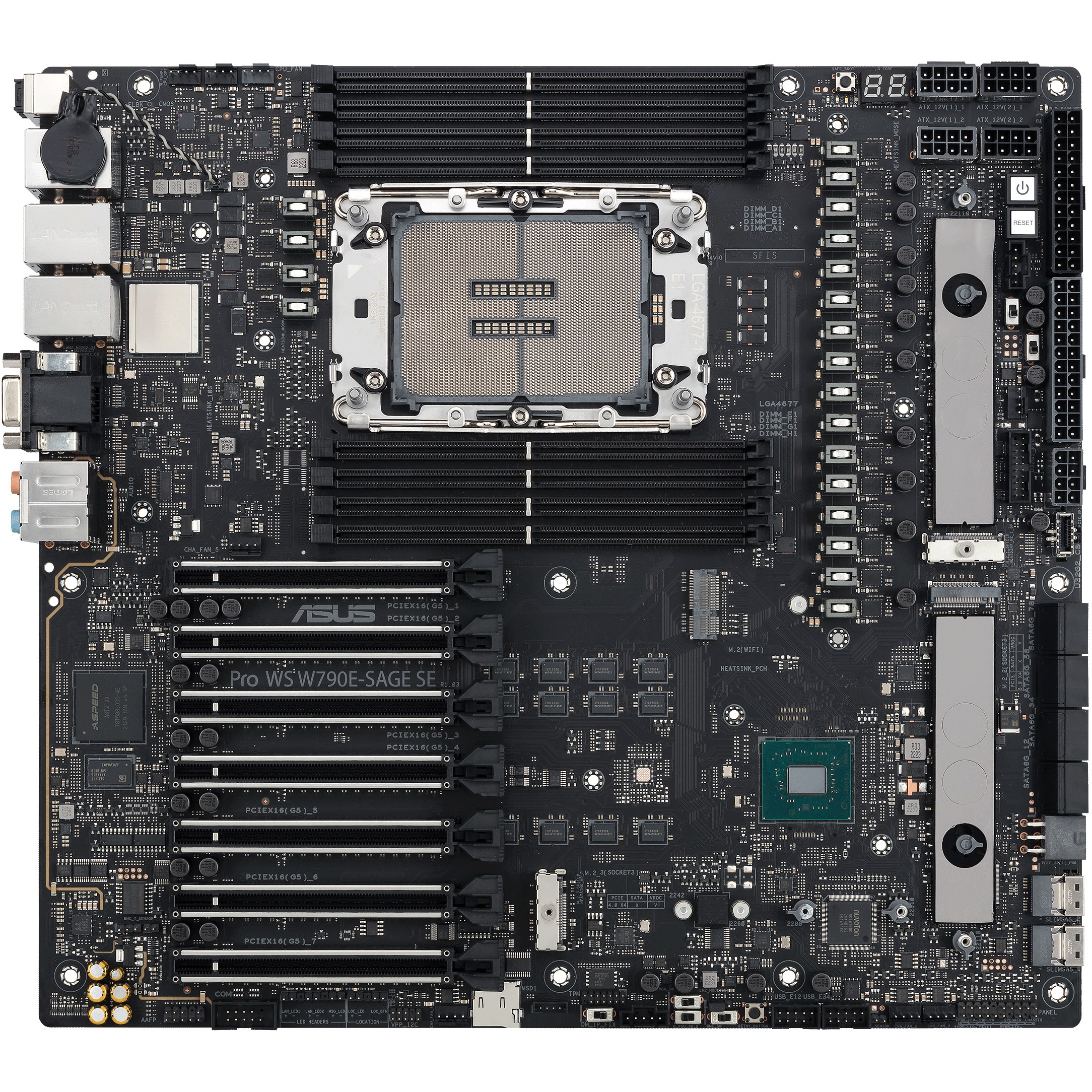 Matična ploča ASUS Pro WS W790E-SAGE SE (E-ATX, Socket Intel 4677, Intel W790)-12