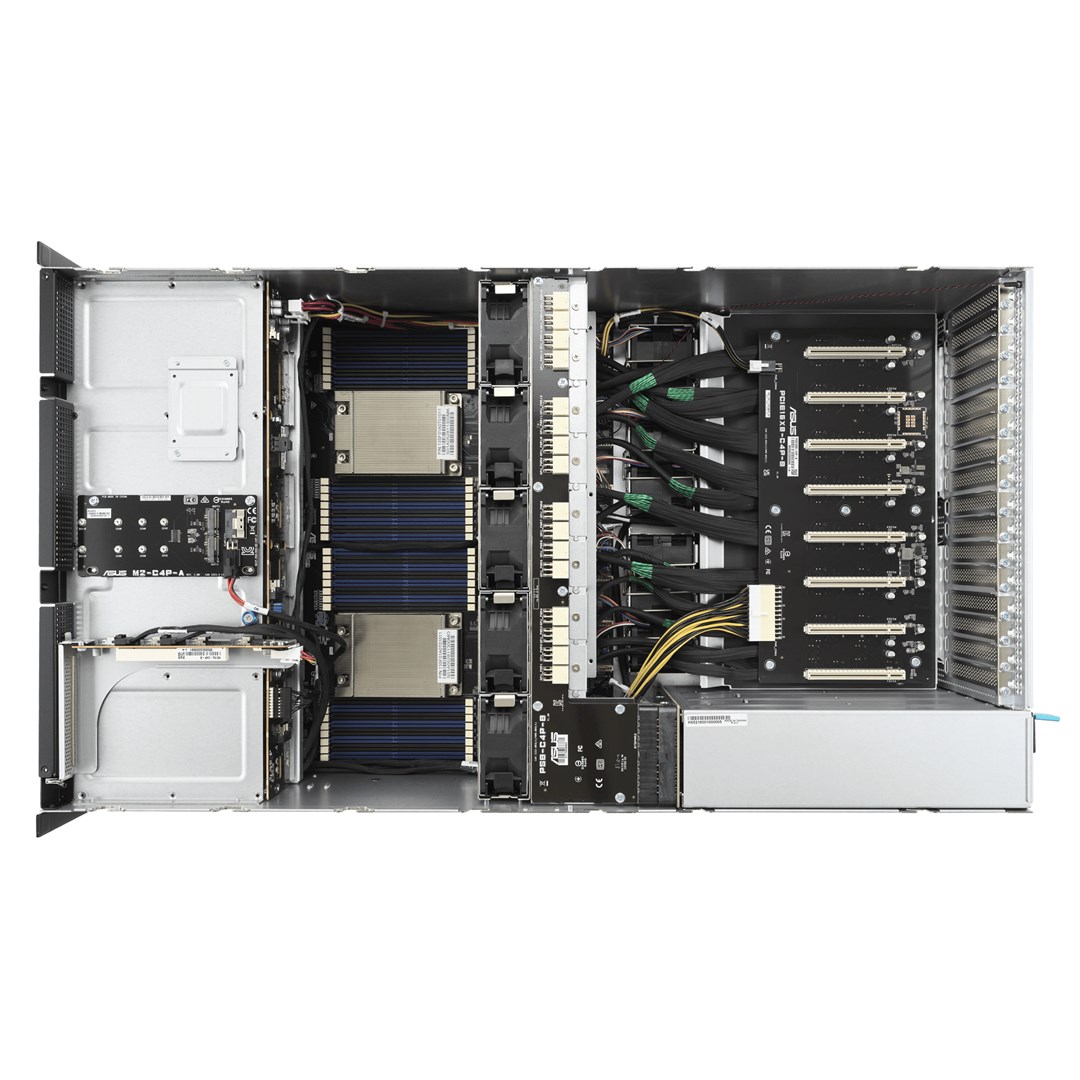 Rack kućište ASUS ESC8000A-E11 Socket SP3 (4U) srebrno-7