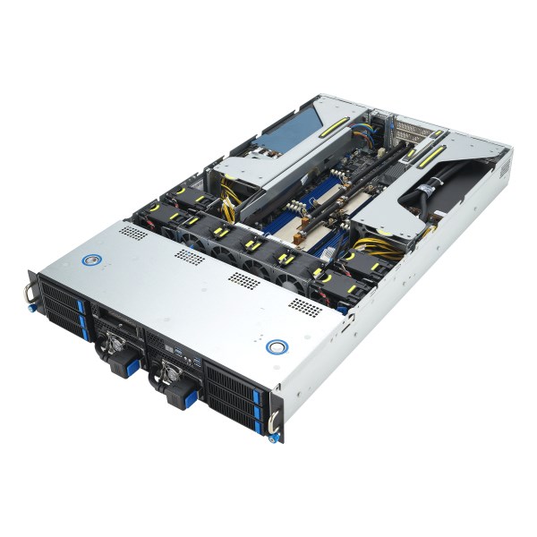 Poslužitelj ASUS Rack 2U (AMD EPYC, 1x LGA 4094, SP3, 280W, 8xDDR4, 3200, 8x3.5"/2.5" SATA/SAS*+2NVME, 2 Intel i350, 1Gb x2, 4 Double Deck, 7, 2200W, 80+ Platium)-9