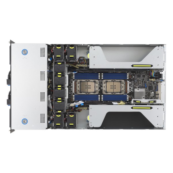 Poslužitelj ASUS Rack 2U (AMD EPYC, 1x LGA 4094, SP3, 280W, 8xDDR4, 3200, 8x3.5"/2.5" SATA/SAS*+2NVME, 2 Intel i350, 1Gb x2, 4 Double Deck, 7, 2200W, 80+ Platium)-5