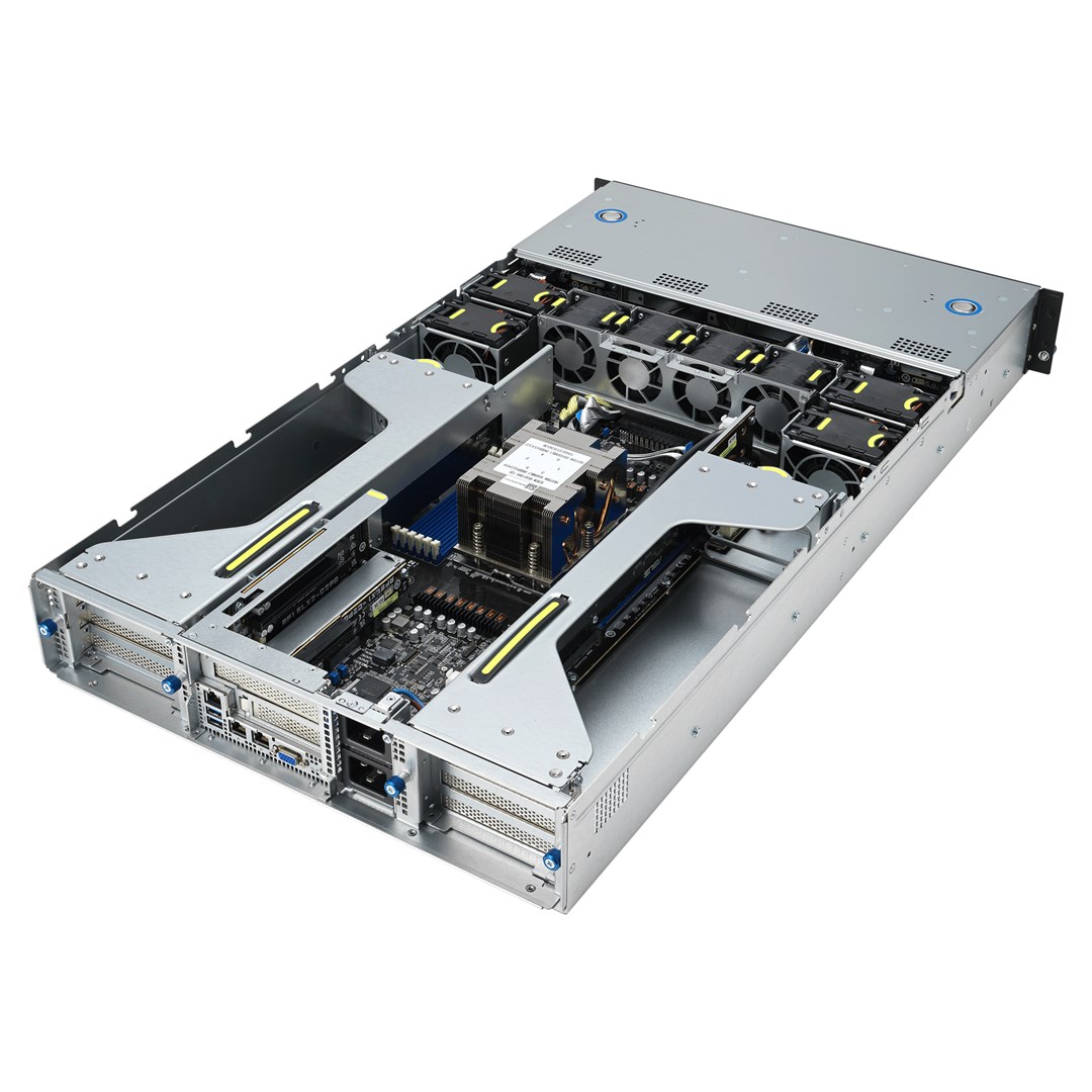 Server ASUS 2U ESC4000A-E12-SKU1/2600W (AMD EPYC, 1x LGA 6096, SP5, 400W, 12xDDR5, 2 Intel i350 1Gb)-5