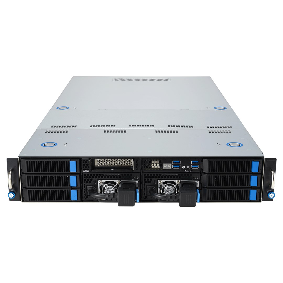 Server ASUS 2U ESC4000A-E12-SKU1/2600W (AMD EPYC, 1x LGA 6096, SP5, 400W, 12xDDR5, 2 Intel i350 1Gb)-1