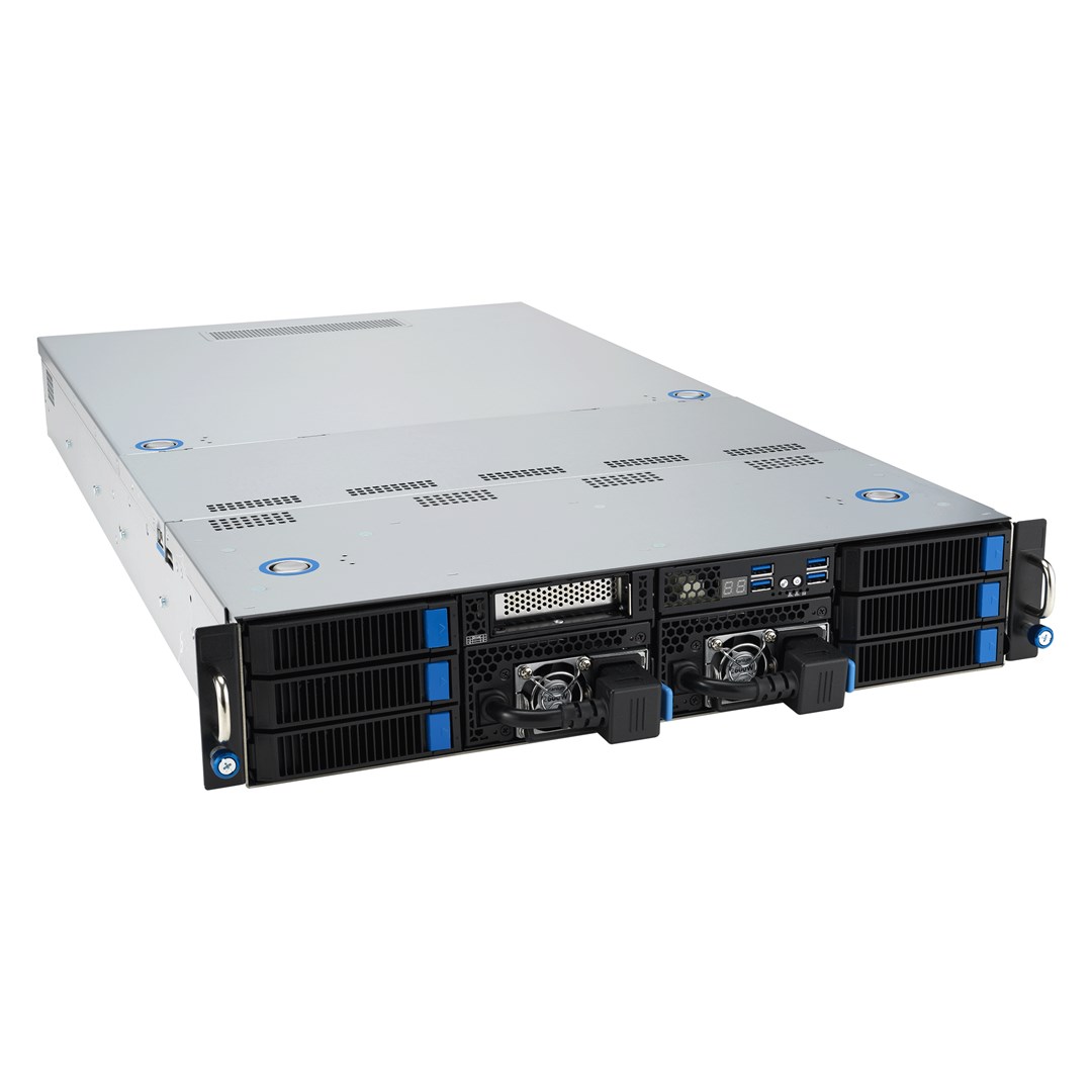 Server ASUS 2U ESC4000A-E12-SKU1/2600W (AMD EPYC, 1x LGA 6096, SP5, 400W, 12xDDR5, 2 Intel i350 1Gb)-2