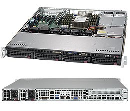 Server SUPERMICRO SuperServer 5019P-MTR (1u rack, lga 3647, intel c622, 4x 3.5" hdd, crni)-0